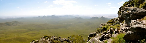 View westwards from the summit of Mt Toolbranup